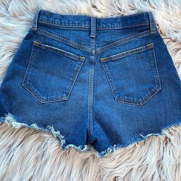 NWT Abercrombie & Fitch Curve Love Cutoff Short High Rise Size 0 or 25 - Picture 7 of 11